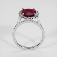4.02 Ct. Ruby Ring, 14K White Gold 3