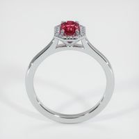 0.71 Ct. Ruby Ring, 14K White Gold 3