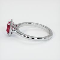 0.71 Ct. Ruby Ring, 14K White Gold 4