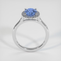 2.25 Ct. Blue Sapphire Ring, 14K White Gold 3