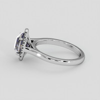 2.44 Ct. Bi Color Sapphire Ring, 14K White Gold 4