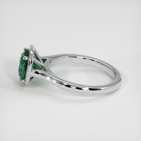 2.05 Ct. Bluish Green Sapphire Ring, 14K White Gold 4