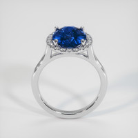 4.03 Ct. Blue Sapphire Ring, 14K White Gold 3