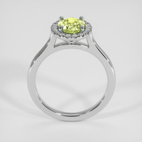 1.46 Ct. Yellowish Green Sapphire Ring, 14K White Gold 3