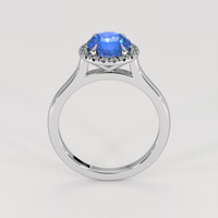1.73 Ct. Blue Sapphire Ring, 14K White Gold 3
