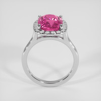 5.09 Ct. Pink Sapphire Ring, 14K White Gold 3