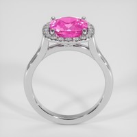 3.67 Ct. Pink Sapphire Ring, 14K White Gold 3
