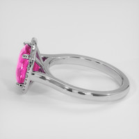 3.67 Ct. Pink Sapphire Ring, 14K White Gold 4