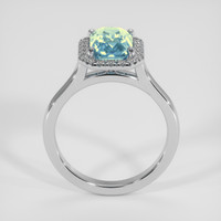 3.01 Ct. Bi Color Sapphire Ring, 14K White Gold 3