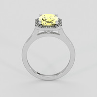 2.67 Ct. Yellow Sapphire Ring, 14K White Gold 3