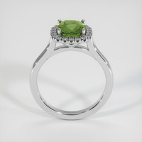 2.53 Ct. Green Sapphire Ring, 14K White Gold 3