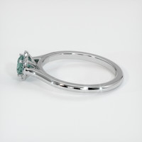 0.63 Ct. Sapphire Ring, 14K White Gold 4