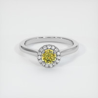 0.75 Ct. Sapphire Ring, 14K White Gold 1