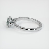 0.63 Ct. Sapphire Ring, 14K White Gold 4