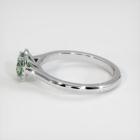 0.73 Ct. Sapphire Ring, 14K White Gold 4