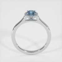 0.61 Ct. Sapphire Ring, 14K White Gold 3