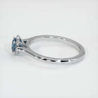 0.61 Ct. Sapphire Ring, 14K White Gold 4