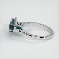2.59 Ct. Sapphire Ring, 14K White Gold 4