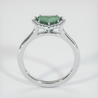 1.20 Ct. Green Sapphire Ring, 14K White Gold 3