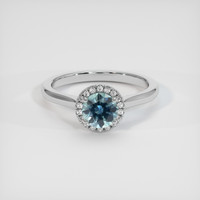 1.11 Ct. Sapphire Ring, 14K White Gold 1