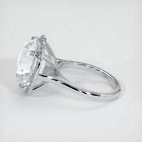 15.98 Ct. White Sapphire Ring, 14K White Gold 4