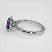 1.20 Ct. Purple Sapphire Ring, 14K White Gold 4