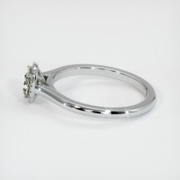 0.77 Ct. Sapphire Ring, 14K White Gold 4