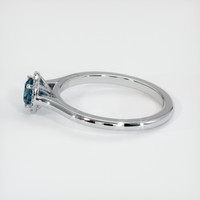 0.55 Ct. Sapphire Ring, 14K White Gold 4