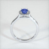 0.85 Ct. Sapphire Ring, 18K White Gold 3