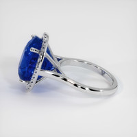 12.55 Ct. Sapphire Ring, 18K White Gold 4