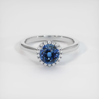 1.20 Ct. Sapphire Ring, 18K White Gold 1