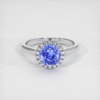 1.44 Ct. Sapphire Ring, 18K White Gold 1