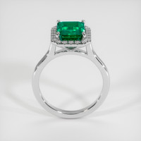2.49 Ct. Emerald Ring, 18K White Gold 3