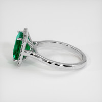 2.49 Ct. Emerald Ring, 18K White Gold 4