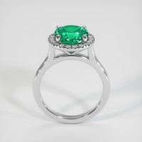 2.47 Ct. Emerald Ring, 18K White Gold 3