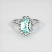 1.68 Ct. Emerald Ring, 18K White Gold 1