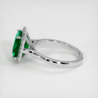 2.63 Ct. Emerald Ring, 18K White Gold 4