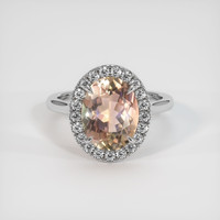 2.83 Ct. Gemstone Ring, 18K White Gold 1