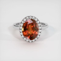 5.16 Ct. Gemstone Ring, 18K White Gold 1