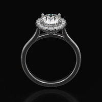 1.40 Ct. Gemstone Ring, 18K White Gold 3