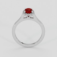0.67 Ct. Ruby Ring, 18K White Gold 3