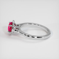 1.34 Ct. Ruby Ring, 18K White Gold 4