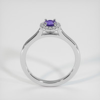 0.27 Ct. Sapphire Ring, 18K White Gold 3