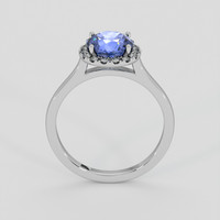 1.91 Ct. Blue Sapphire Ring, 18K White Gold 3