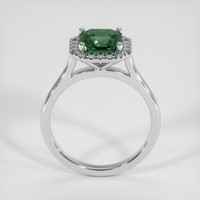 2.23 Ct. Bluish Green Sapphire Ring, 18K White Gold 3