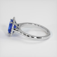 1.75 Ct. Blue Sapphire Ring, 18K White Gold 4