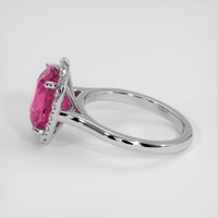 5.09 Ct. Pink Sapphire Ring, 18K White Gold 4