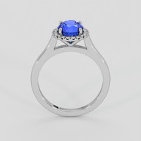 2.29 Ct. Blue Sapphire Ring, 18K White Gold 3