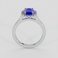 2.03 Ct. Blue Sapphire Ring, 18K White Gold 3