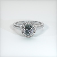 1.62 Ct. Sapphire Ring, 18K White Gold 1